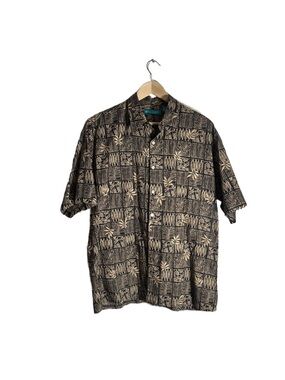 Tori Richard Hawaiian Cotton Short Sleeve Button Up USA Men's Size Large